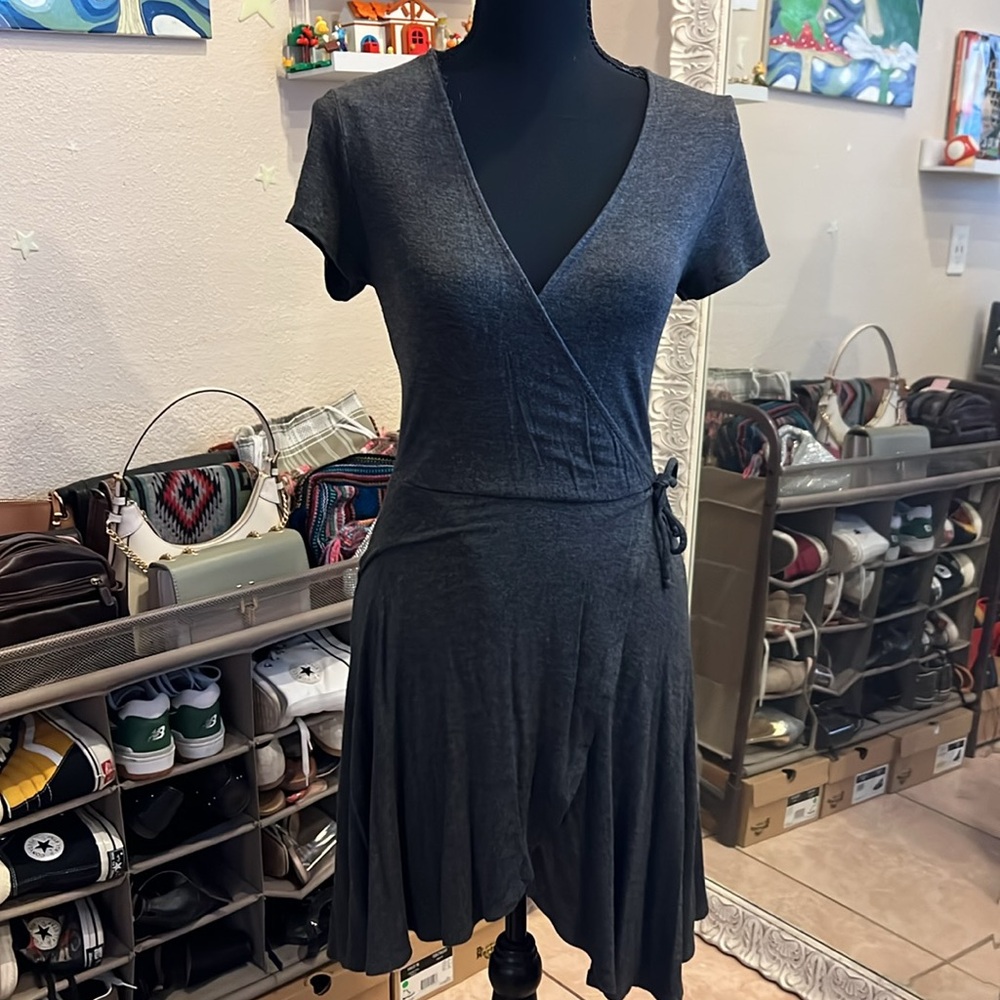 Rolla Coster Casual Mini Wrap Dress
